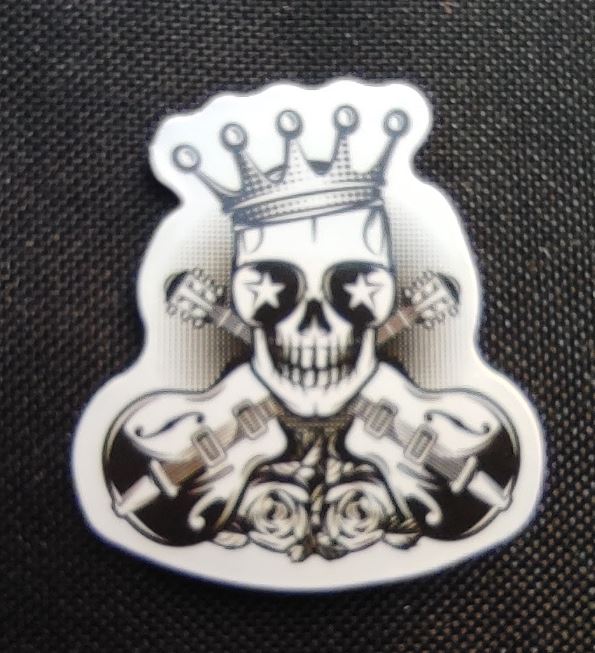 Sticker (abtibild) Skull and Guitars (JBG)
