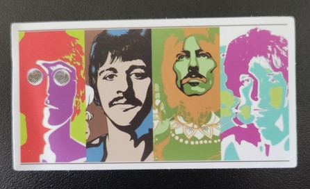 Sticker (abtibild) THE BEATLES Colorized (JBG)