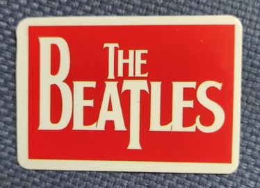 Sticker (abtibild) THE BEATLES Red logo (JBG)