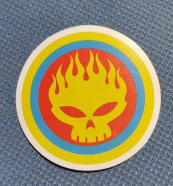 Sticker (abtibild) The Offspring Blue Stripe Logo (JBG)