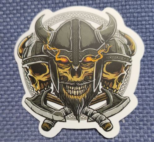 Sticker (abtibild) Viking -  3 Skulls (JBG)
