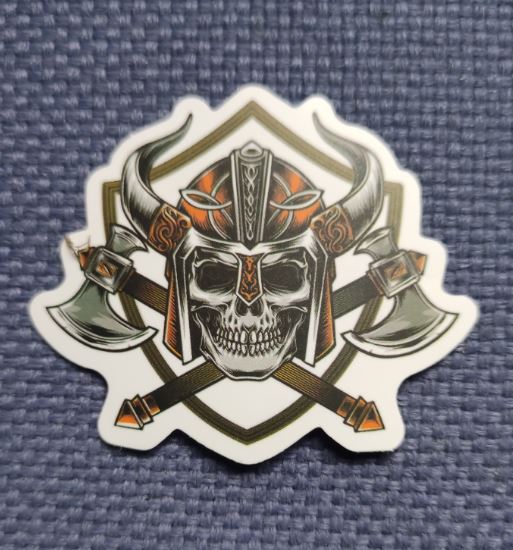 Sticker (abtibild) Viking - Helmet Skull (JBG)