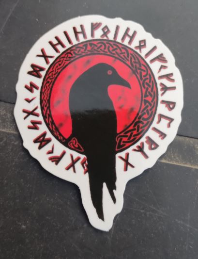 Sticker (abtibild) Viking -  Raven Red (JBG)