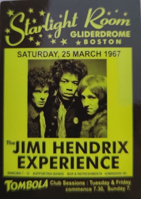 Sticker-afis JIMI HENDRIX Starlight Room