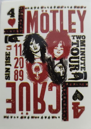 Sticker-afis MOTLEY CRUE Two Minute Tour