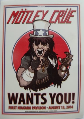 Sticker-afis MOTLEY CRUE Wants You