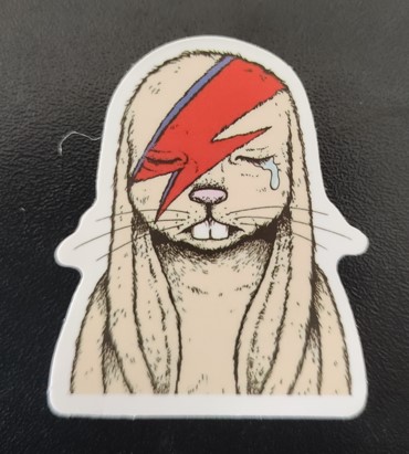 Sticker David Bowie Bunny (JBG)