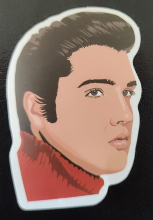 Sticker (abtibild) Elvis Face (JBG)