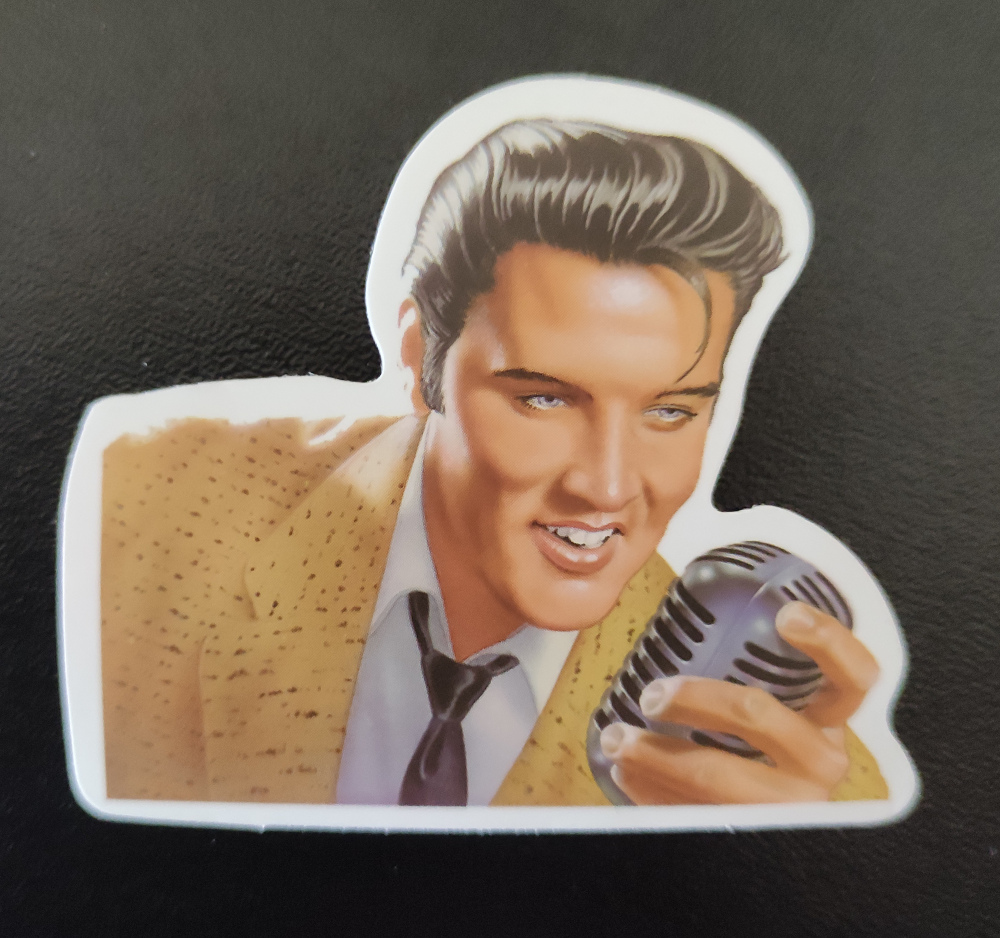 Sticker (abtibild) Elvis Microfon (JBG)