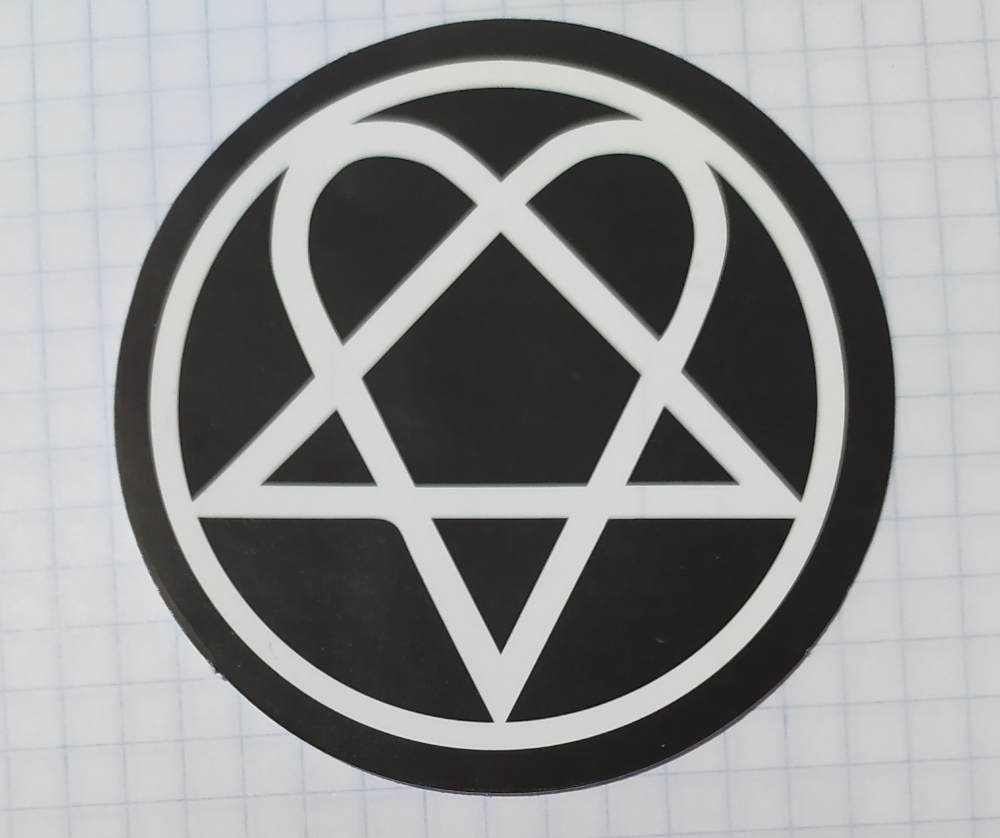 Sticker (abtibild) HIM Heartagram (JBG)