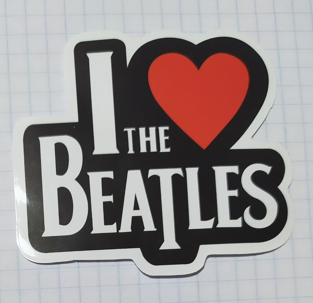Sticker (abtibild) I Love The Beatles (JBG)