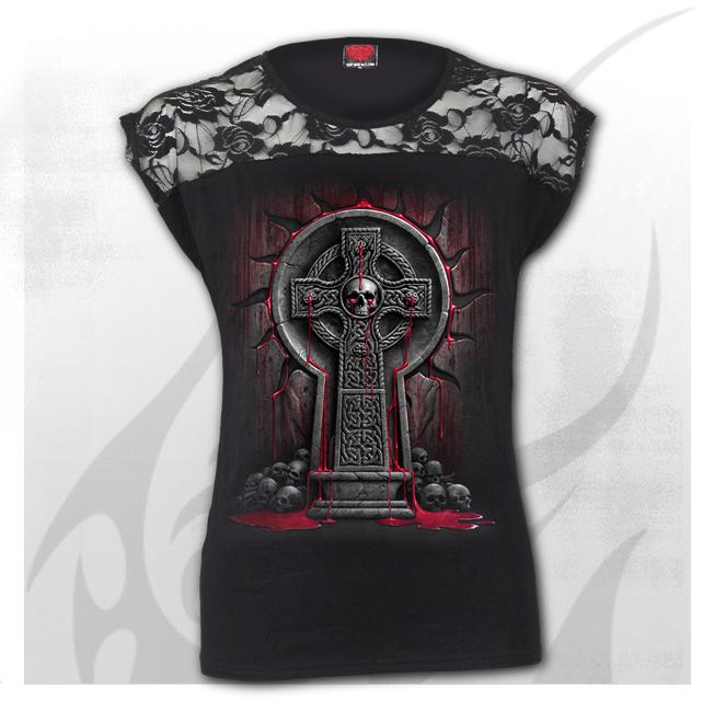 Top dama D087G087 - BLEEDING SOULS Lace Shift
