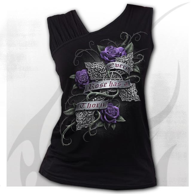 Top dama D097G072 - EVERY ROSE Gathered Shoulder
