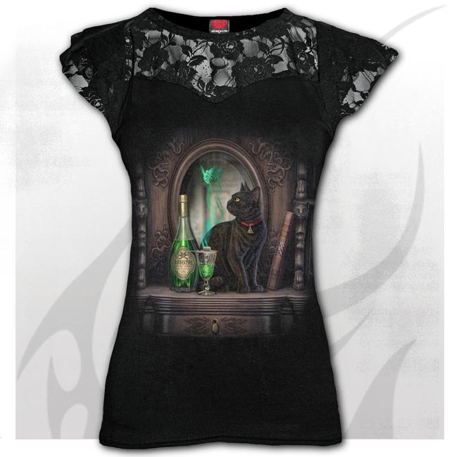 Top dama F048F721 - ABSINTHE Lace Layered