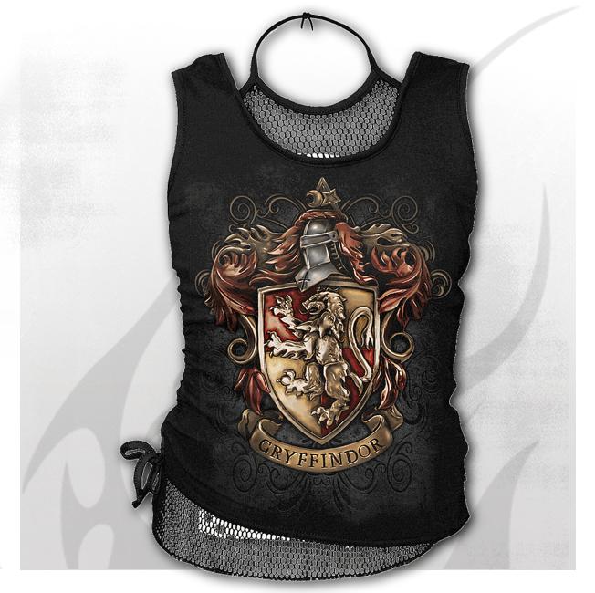 Top dama G243G028 - GRYFFINDOR CREST 2in1 Neck Tie Mesh