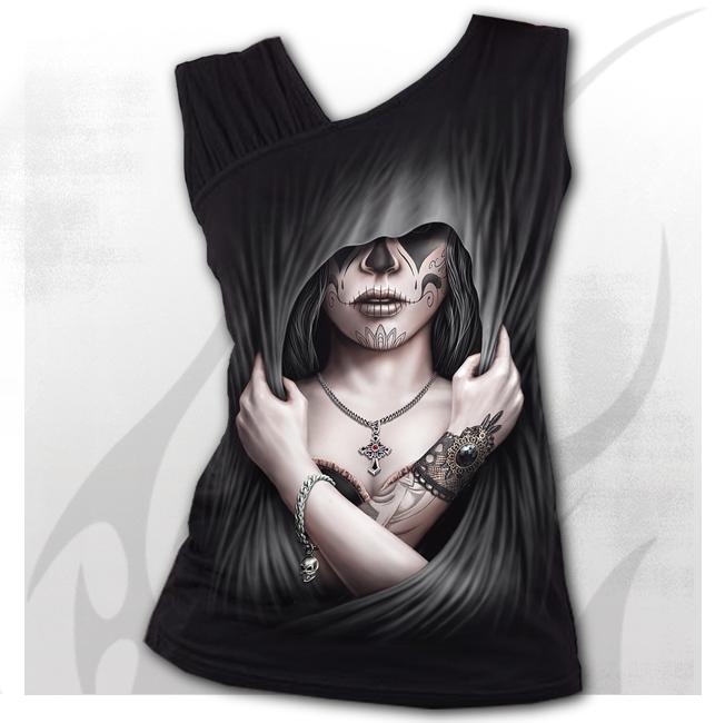 Top dama M030G072 - DEAD LOVE Gathered Shoulder