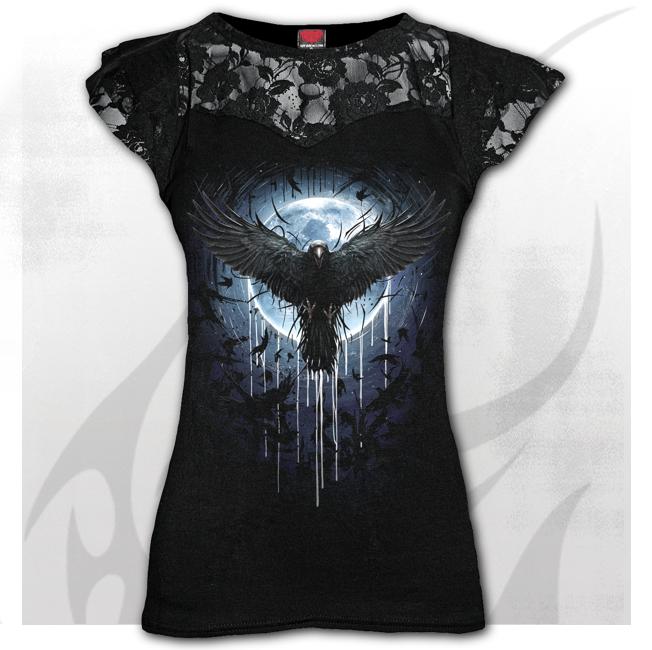 Top dama T175F721 - CROW MOON Lace Layered
