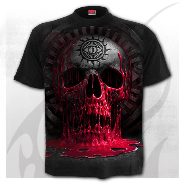 Tricou  D087M101  BLEEDING SOULS - T-Shirt Black