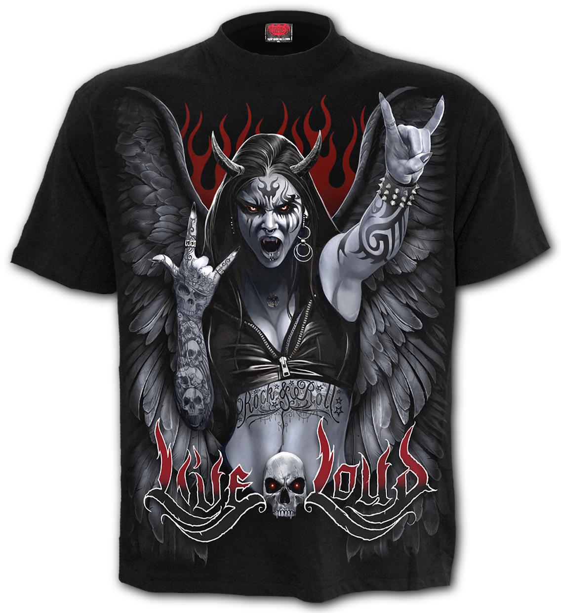 Tricou D117M101 - ROCK LOUD - T-Shirt Black