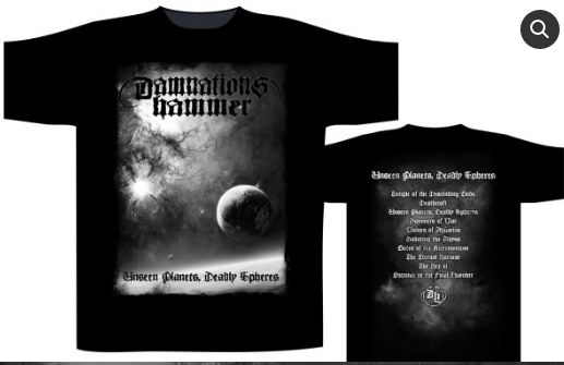 Tricou Damnation s Hammer - Unseen Planets, Deadly Spheres