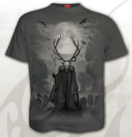 Tricou E027M115 - Horned Spirit charcoal