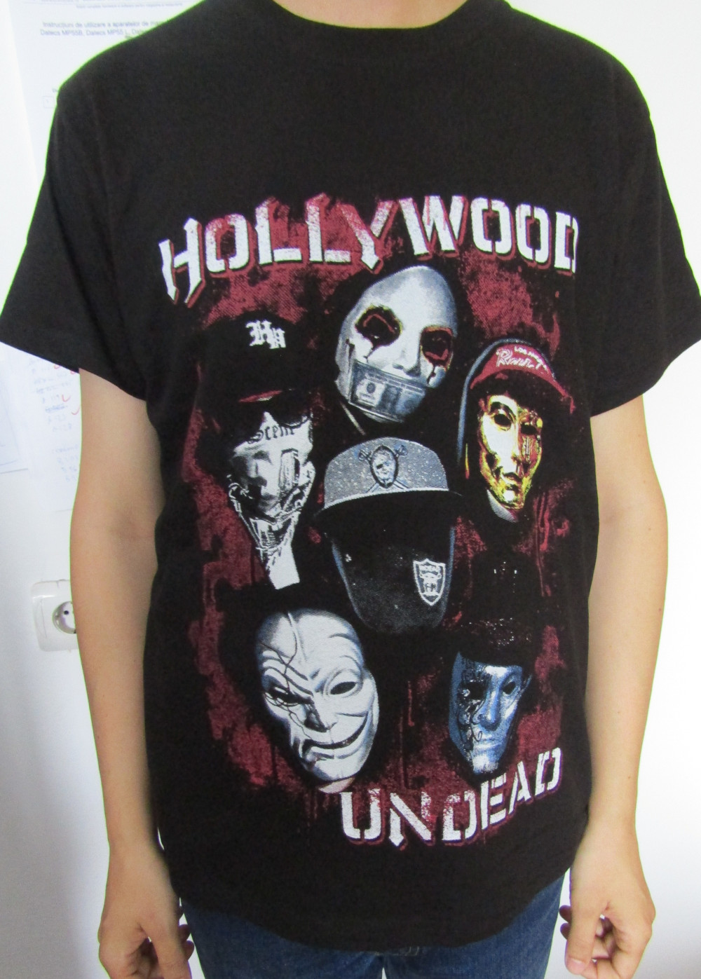 Tricou HOLLYWOOD UNDEAD Band logo bordo TR/JV/A-