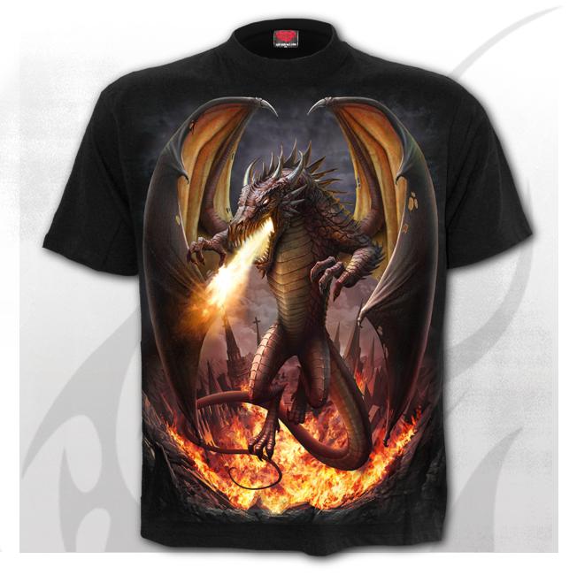 Tricou L042M101  DRACO UNLEASHED - T-Shirt Black