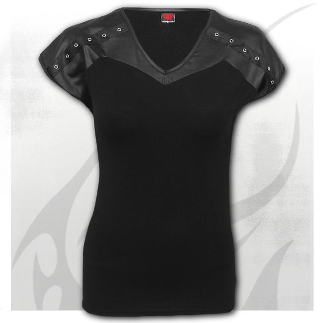 Girlie P002F731 - GOTHIC ROCK Leather Look