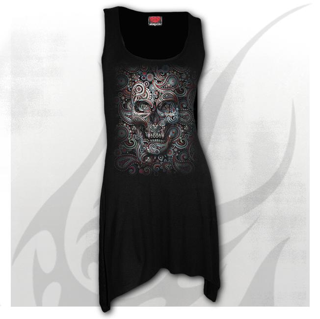 Girlie-rochie T159F105 - SKULL ILLUSION