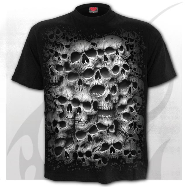 Tricou (S-4XL) E032M101 TWISTED SKULLS