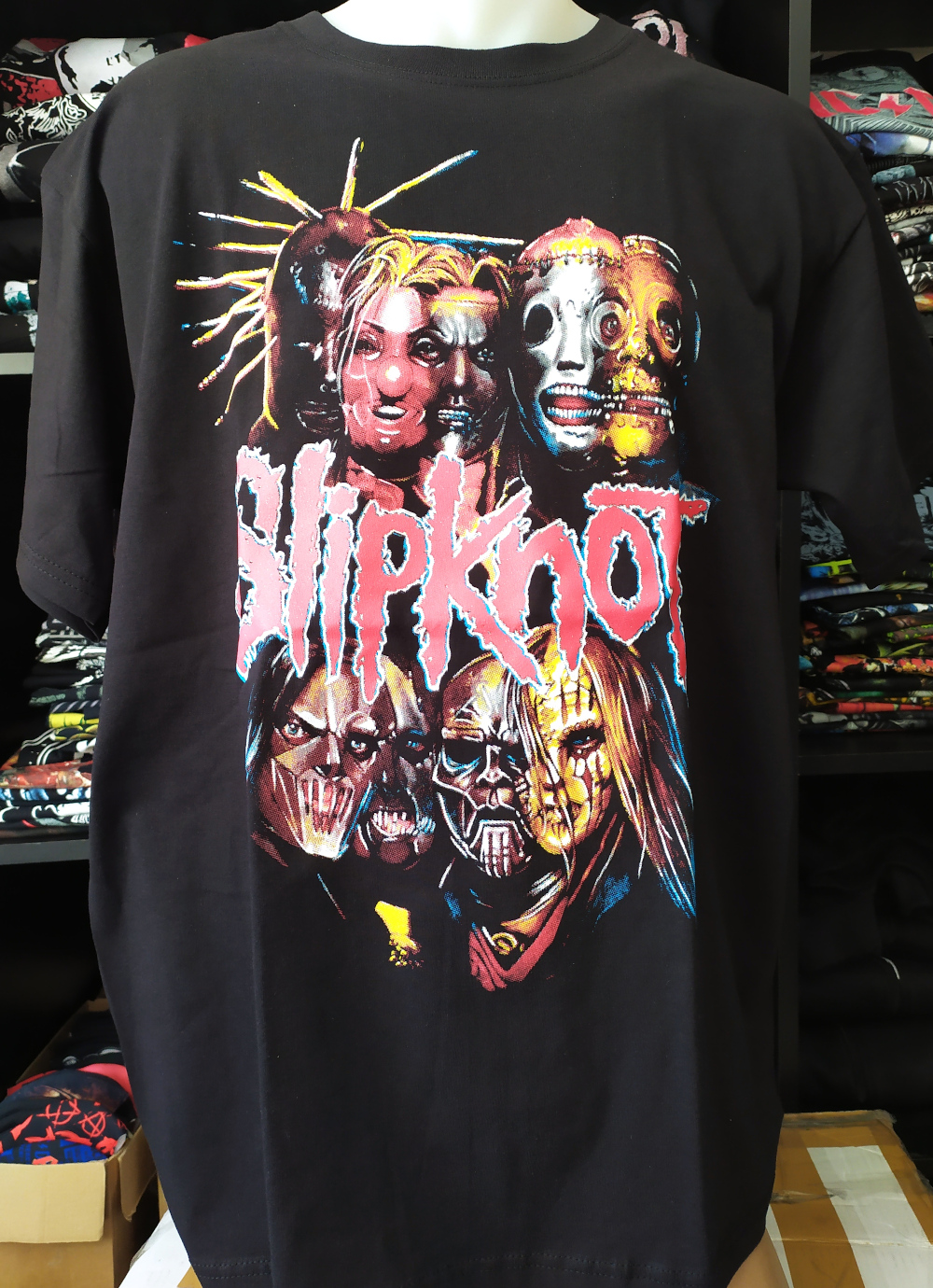 Tricou SLIPKNOT Coloured Masks  TR/FR/LK01