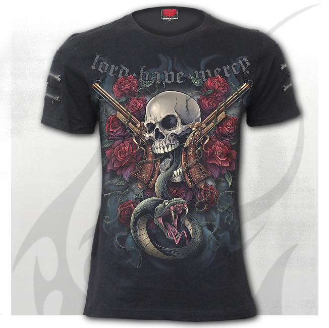 Tricou T153M138 - LORD HAVE MERCY Twin Zipper Sleeve