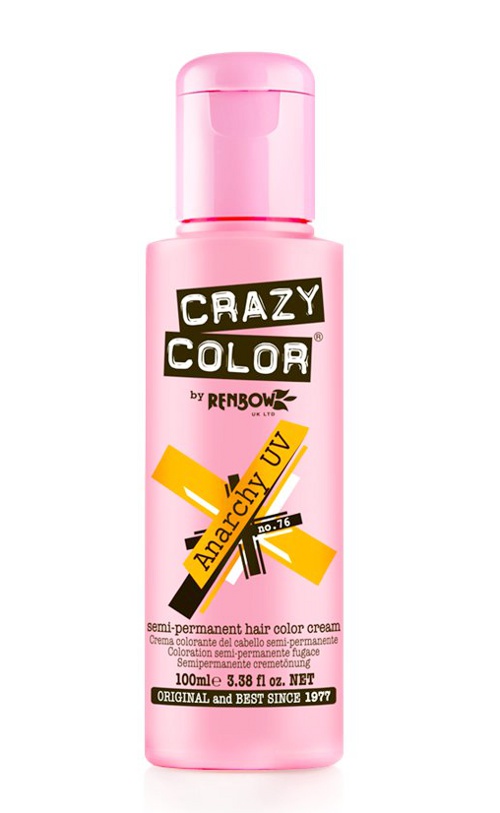 Vopsea de par semipermanenta profesionala Crazy Color Anarchy Uv - 76