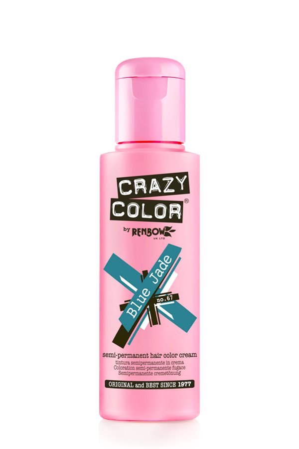 Vopsea de par semipermanenta albastra Crazy Color Blue Jade - 67