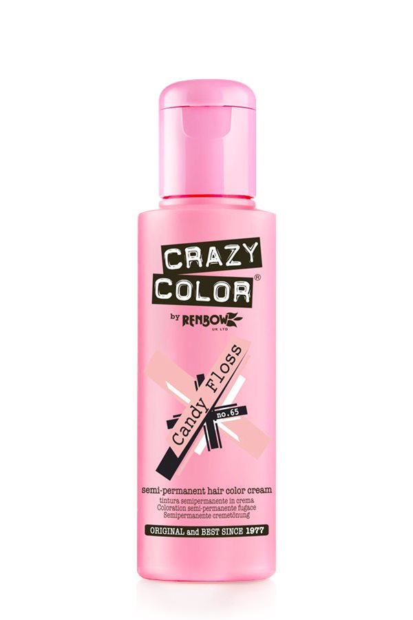 Vopsea semipermanenta roz Crazy Color Candy Floss Pink - 65