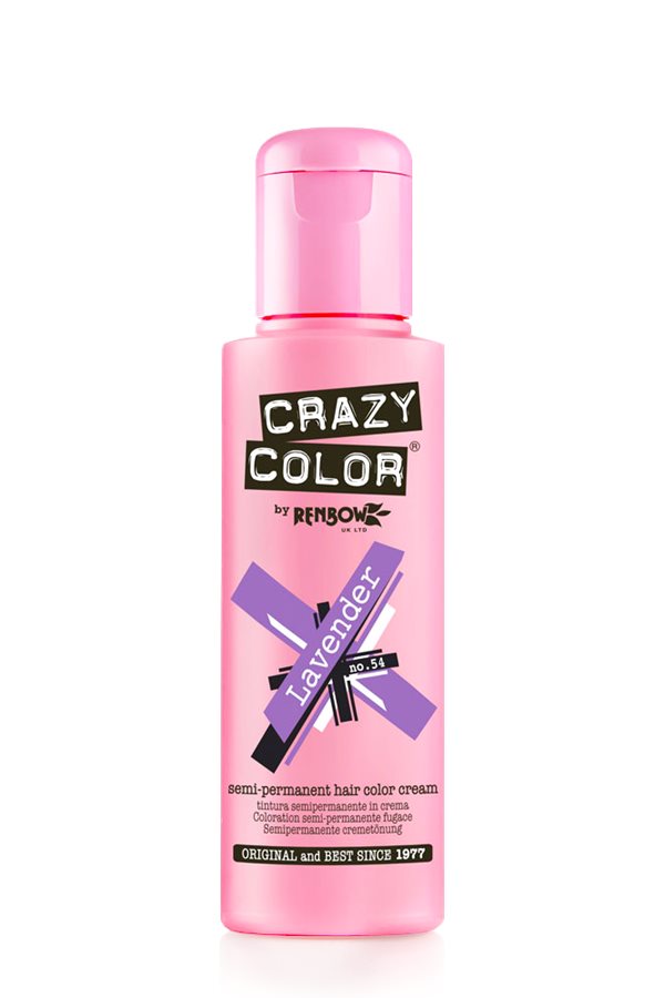 Vopsea de par semipermanenta mov Crazy Color Lavender - 54