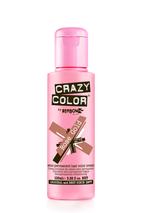 Vopsea de par semi permanenta Crazy Color Rose Gold - 73