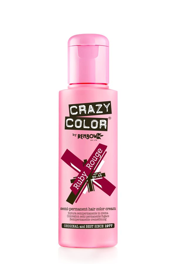 Vopsea de par semi permanenta Crazy Color Ruby Rouge - 66