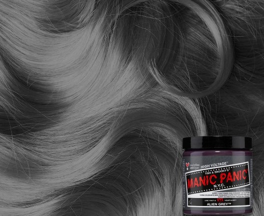 Vopsea de par semipermanenta gri MANIC PANIC Alien Grey