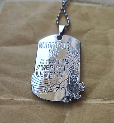 Medalion inox Eagle American Legend (colectia Motorbike)