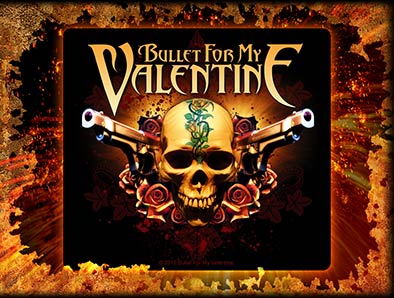 Sticker mare Bullet For My Valentine Two Pistols (Superpret Razamataz)