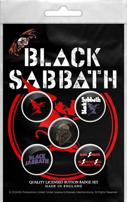Set 5 insigne BLACK SABBATH - RED DEVIL