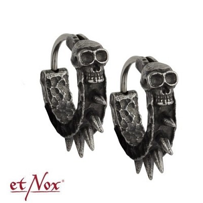 SO4031 Cercei de inox Spikes with Skull