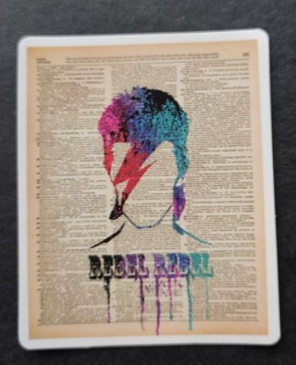Sticker (abtibild) David Bowie Rebel (JBG)
