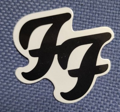 Sticker (abtibild) Foo Fighters Alb-Negru (JBG)