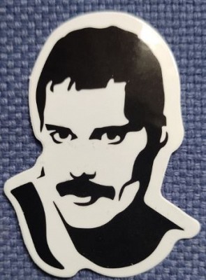 Sticker (abtibild) Freddie Mercury Face (JBG)