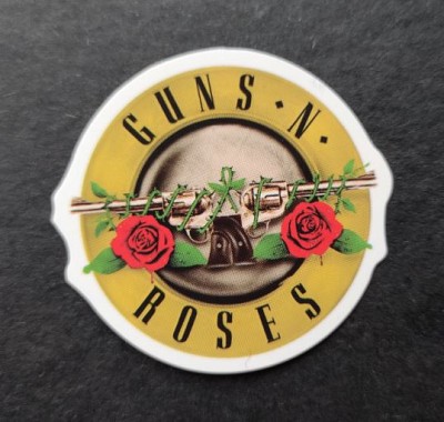 Sticker (abtibild) Guns N Roses Bullet logo mic (JBG)