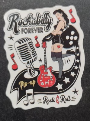 Sticker (abtibild) Rockabilly Negru(JBG)