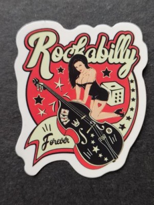 Sticker (abtibild) Rockabilly Rosu (JBG)