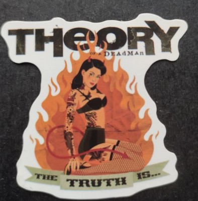 Sticker (abtibild) Theory - Flaming Girl (JBG)